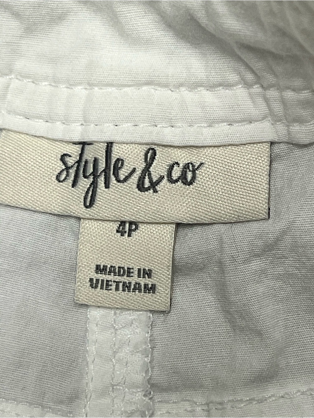 Style & Co. Women’s White Cargo Shorts - Picture 5 of 5